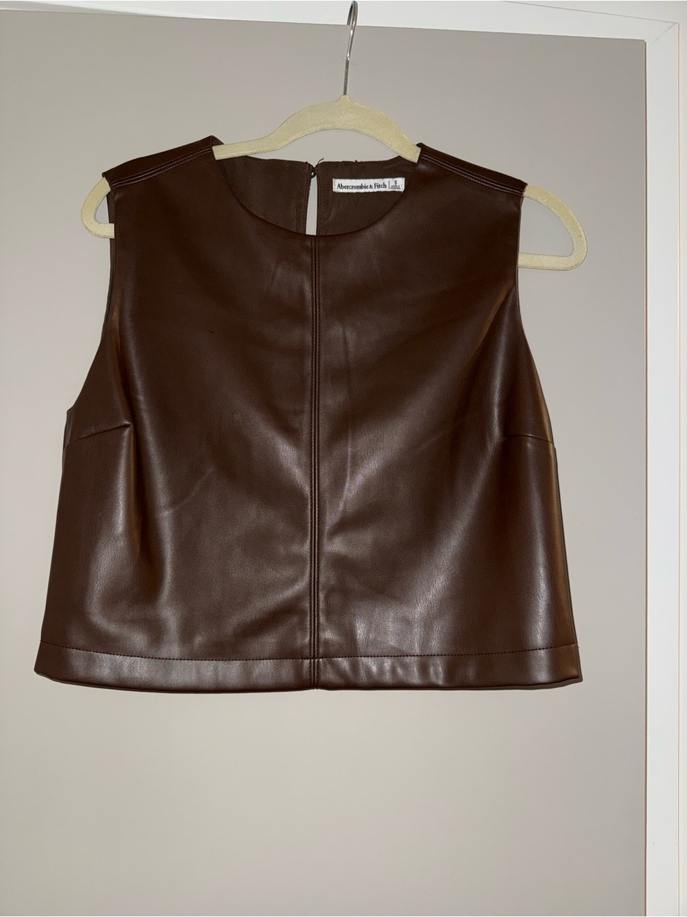 Abercrombie Faux Leather Top